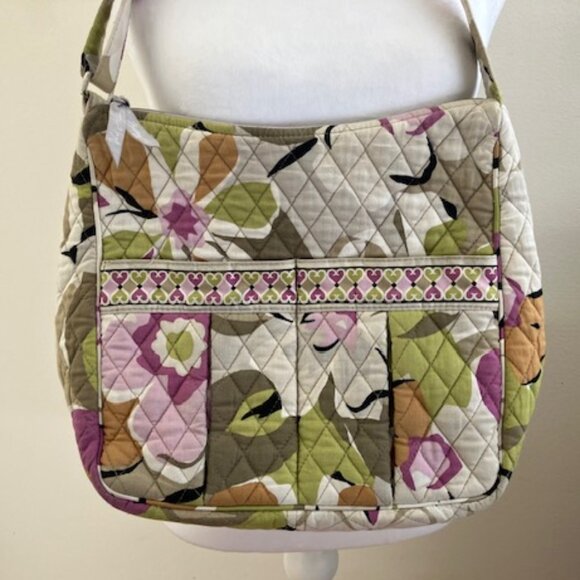 Vera Bradley Purple and Avocado Green Floral Bag - Picture 2 of 7